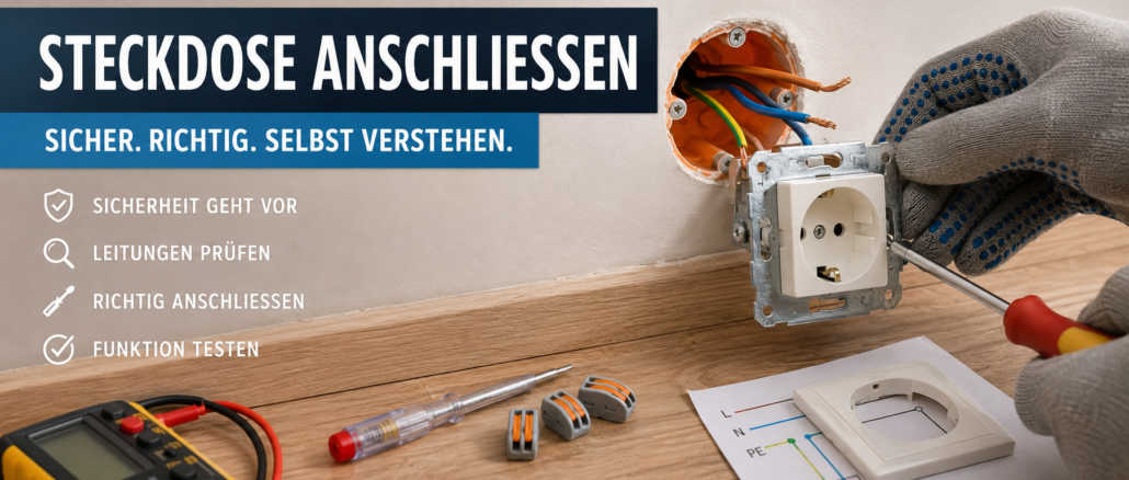Steckdose anschließen