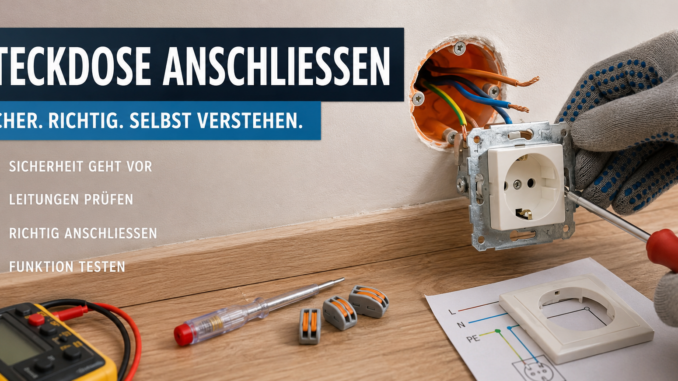 Steckdose anschließen