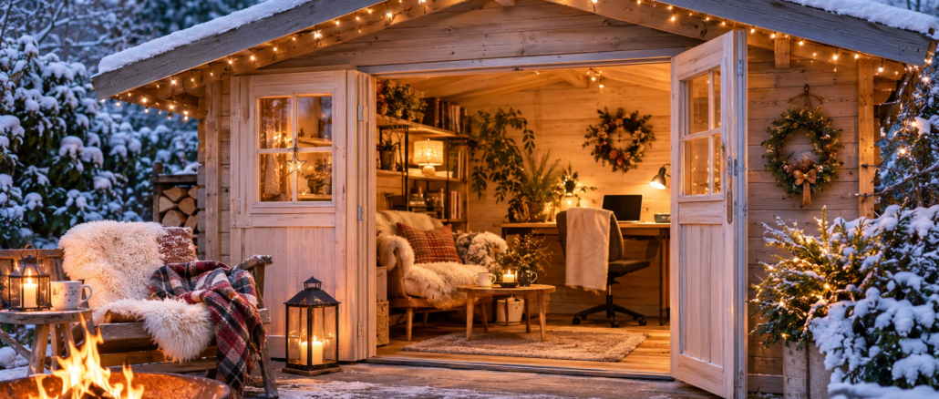 Gartenhaus im Winter nutzen