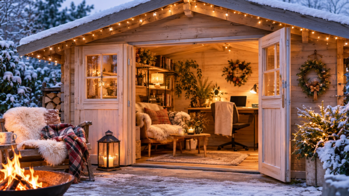 Gartenhaus im Winter nutzen