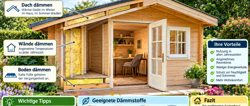 Gartenhaus dämmen