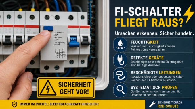 FI-Schalter fliegt raus